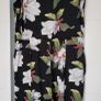 WAREHOUSE black floral crop jumpsuit with pockets Sz 12 UK Image 2