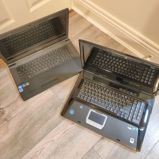 2 old gaming laptops Asus ROG I7/GTX NVIDIA/ FOR parts or fix