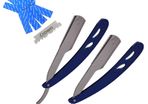 2X Barber Straight Cut Throat Salon Shaving Razor Shavette Rasoi Rasoirs