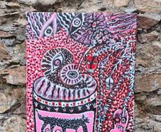 ZOMBIES AND TV  Original Acrylic Painting | They Fight for the Future #69