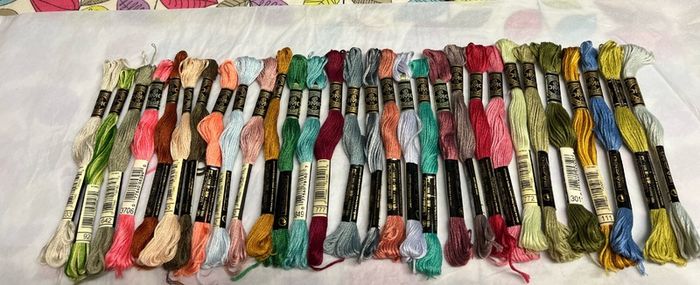30 DMC Embroidery thread skeins
