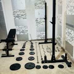 Heavy Duty Rack Stands Iron Weights Set Of Bars