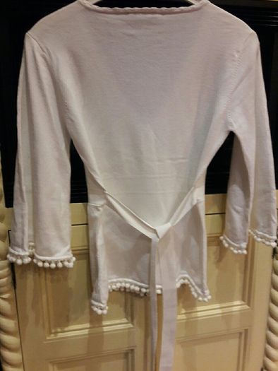 Cream Principles v neck top Size 12