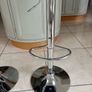 Pair of teal velvet bar stools Image 4