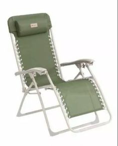 Outwell Ramsgate Green Vineyard Outdoor Reclining Camping Chair Zero Gravity Chair