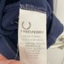 Fred Perry Originals cotton retro tennis dress in navy and white Image 5