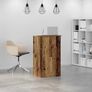 Reception Desk Old Wood 55x50x103.5 cm Engineered Wood Image 3