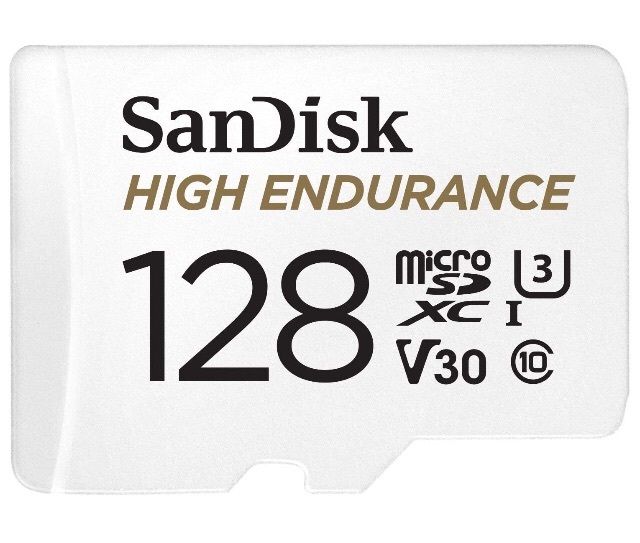 SanDisk 128GB HIGH ENDURANCE Video Monitoring for Dashcams & Home Monitoring
