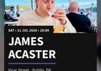 James Acaster ticket for sale