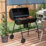 Steel Charcoal BBQ, with Ash Catcher and Warming Rack Image 3