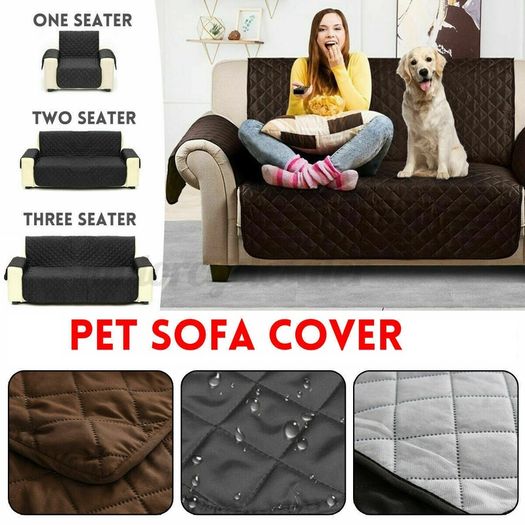 Sofa Covers Quilted Throw Washable Anti Slip Cover Couch Furniture Protector Pet