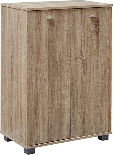Shoe Cupboard 2 Door / 60 x 90 x 35 CM White Front High Shine 12 Pairs of shoes