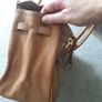 Tan handbag faux leather Image 5