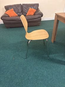Stackable wooden chairs