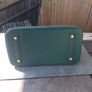 Moss Green genuine leather handbag ( Not a Birkin) Image 3