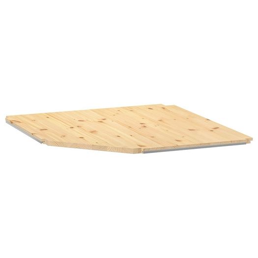 NEW IVAR Corner shelf, pine, 76x76x50 cm