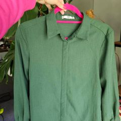 Mango green shirt.Size S