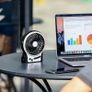 Battery Fan, Rechargeable Desk Fan Portable Handheld Personal Mini USB fan Battery, 3 Speeds Internal and Side Light,Cooling for Traveling,Fishing,Camping (FREE POSTAGE) Image 2
