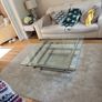 Glass Top Chrome coffee table Image 3