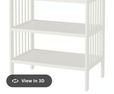 changing table Ikea Gulliver table white