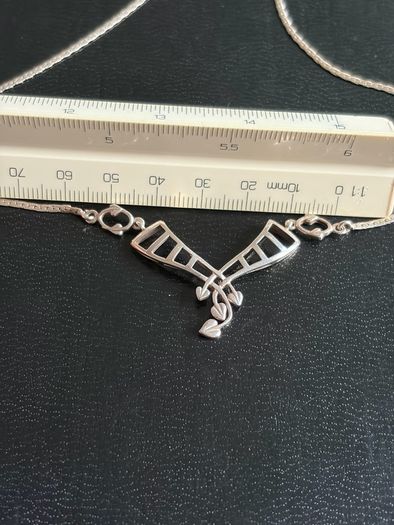 silver necklace