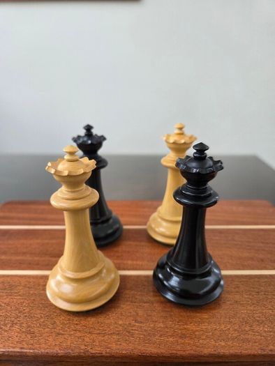 Ebony chess pieces