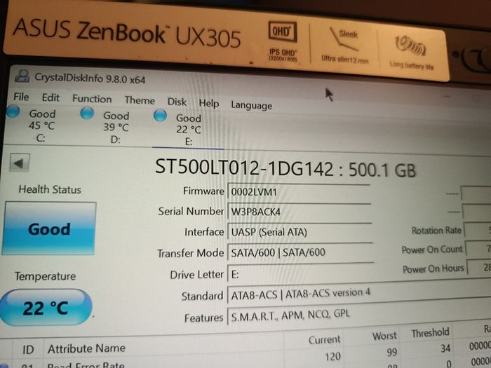 500GB Laptop 2.5" Sata Hard Drive
