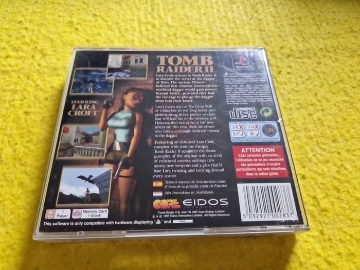 Tomb Raider II 2 PlayStation1 Ps1 PlayStation2 Ps2 games Original