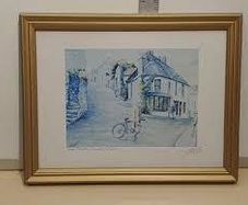 "Narrow Streets of Kinsale"  - Signed print by Philip Gray