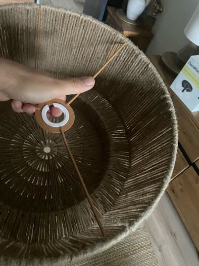 lampshade made of jute