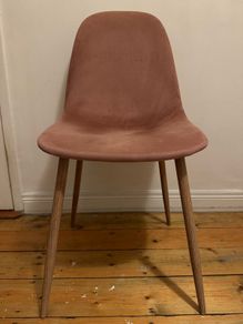 Pink Sued Chair