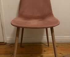 Pink Sued Chair