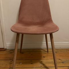 Pink Sued Chair