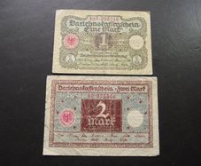 Germany. Darlehnskassenschein. 1 Mark & 2 Mark (1.3.1920)