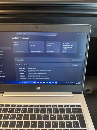 Hp Probook 430 G6 Laptop I5/16gb/256ssd/fhd
