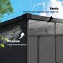 6 x 6 ft Plastic Garden Storage Shed Image 7