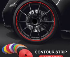 8M/Roll Rim Blades For Car Alloy Wheel Rim Protector Decoretion Strip Tire Protect Guard Line Rubber Mounding Trim Vehicle