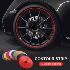 8M/Roll Rim Blades For Car Alloy Wheel Rim Protector Decoretion Strip Tire Protect Guard Line Rubber Mounding Trim Vehicle
