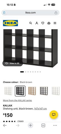 ikea shelving system - kallax