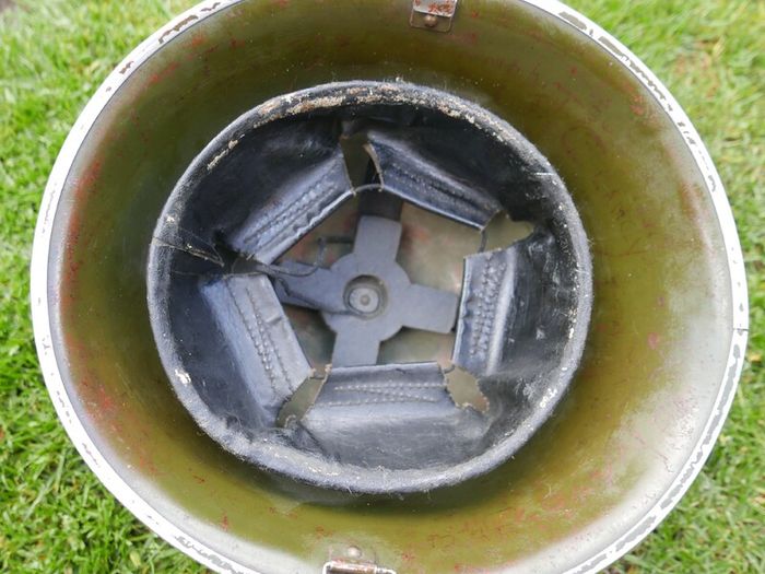 Vintage Steel Helmet 1958 British Army BMB MK IV