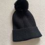 Black with pearls ladies hat Image 3