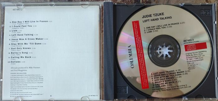 Judie Tzuke - Left Hand Talking CD (1991) AOR Pop Rock Folk EX+