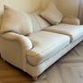 2 seater cream sofa Image 3