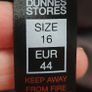 DUNNES faux suede skirt Sz 16 Image 10