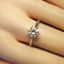 18ct White Gold Vintage Natural 1.5 ct. Diamond Ring Image 7