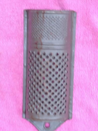Antique Grater, 3 different grates