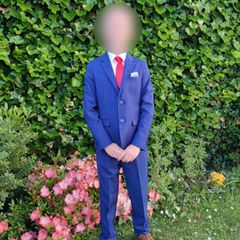 Boy communion suit 4 piece shoes shirt