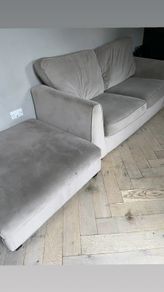 DESIGNER "Shanley interiors" custom made sofa and footstool