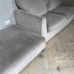 DESIGNER "Shanley interiors" custom made sofa and footstool