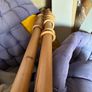 Large 2" diameter curtain poles with rings Image 2